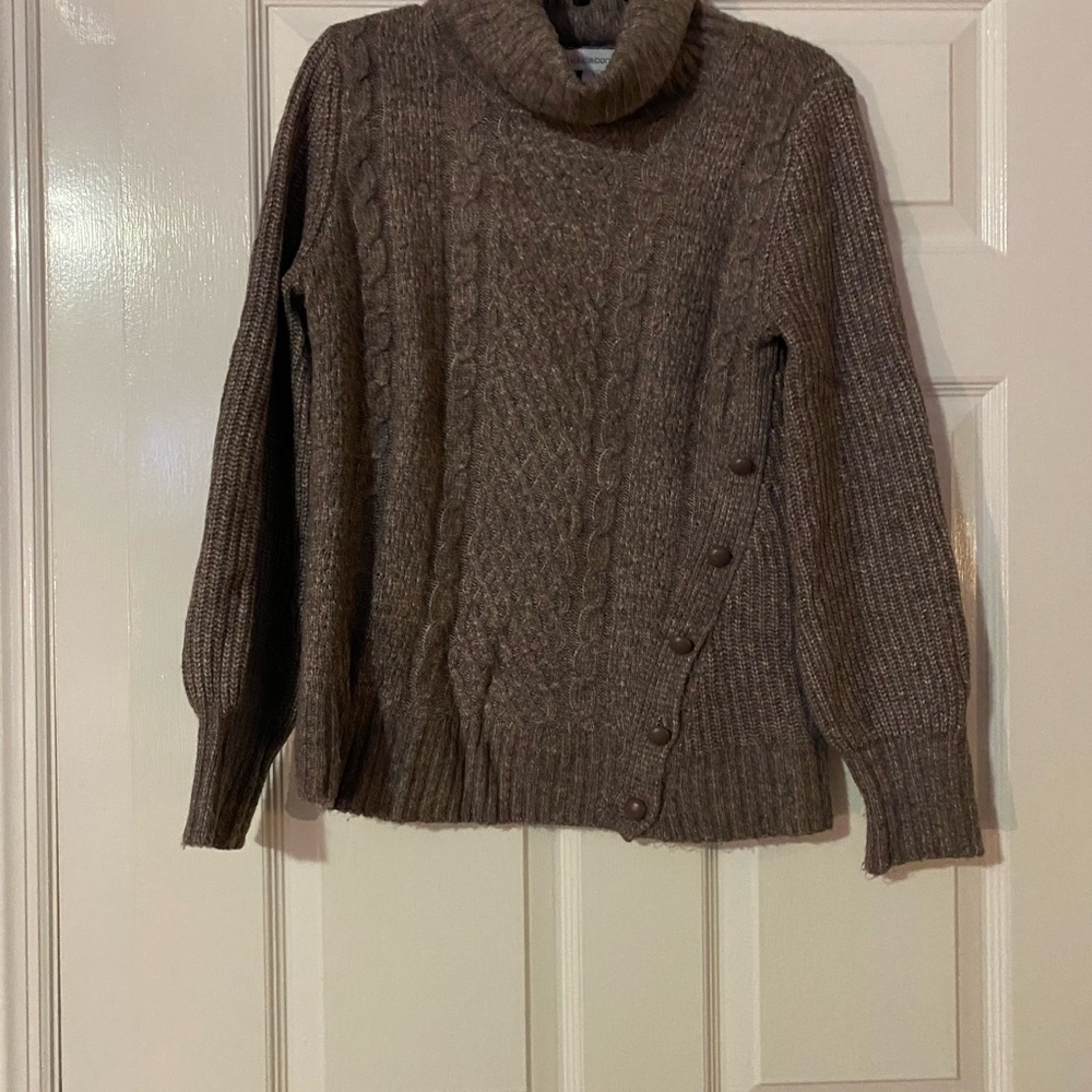Liz Claiborne Lavender Cowl Neck Sweater